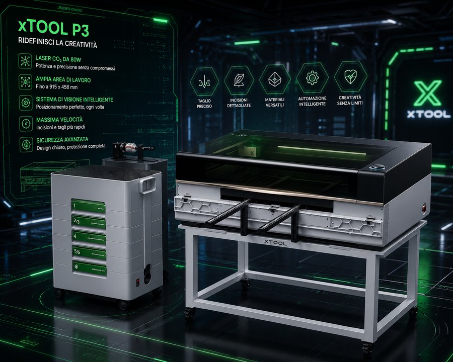 xTool P3 laser in a digital setting